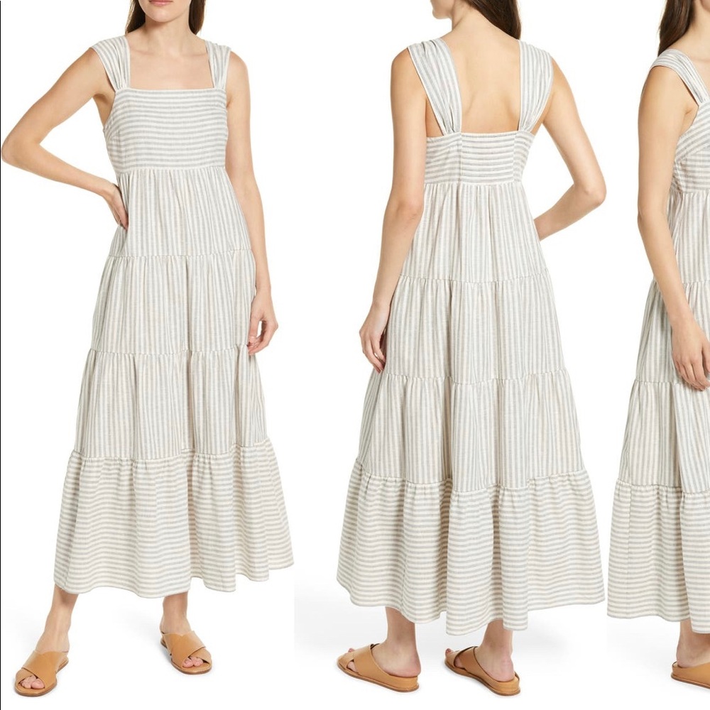 Strip maxi dress